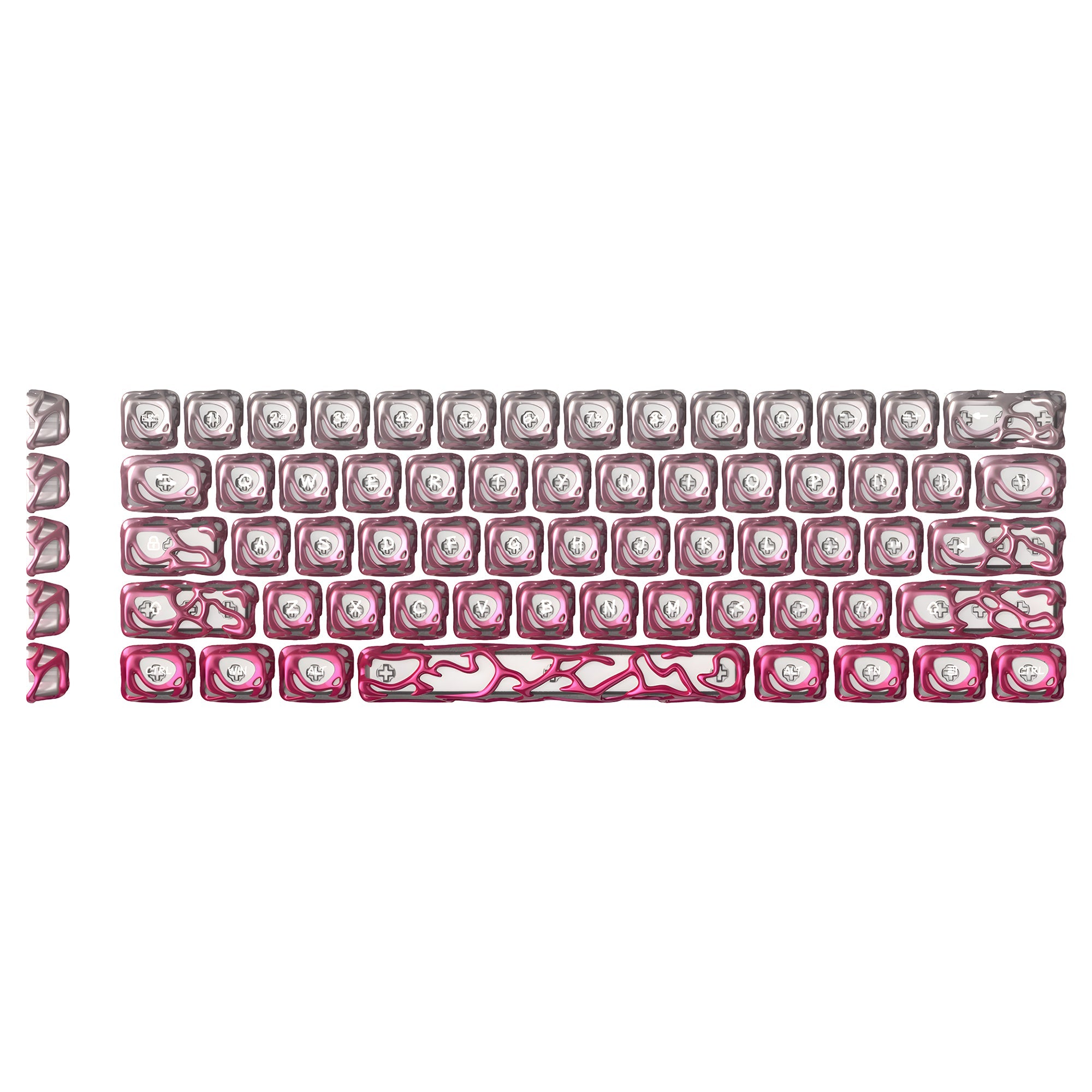 XVX Venom Themed Liquid Metallic ABS+PC Keycap Set